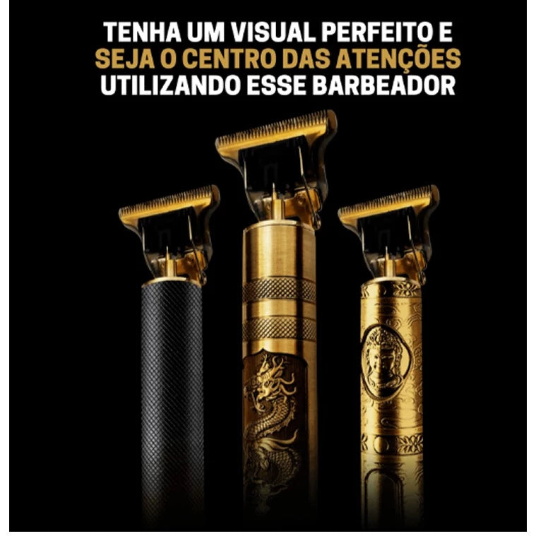 Máquina de Cortar Cabelo e Barba Masculina Designer Aleatório Profissional!