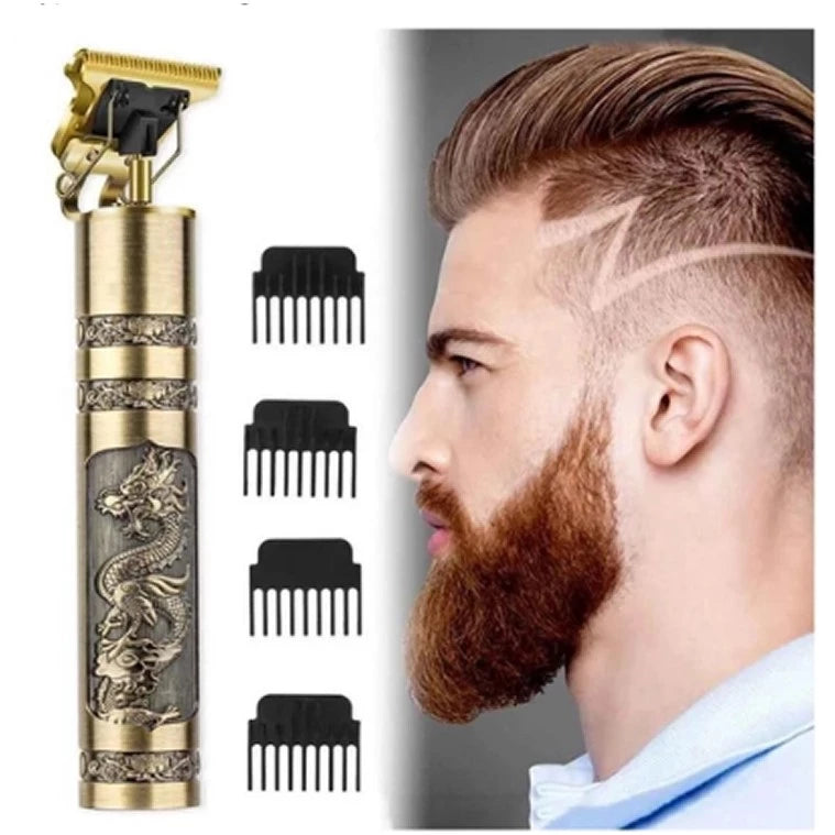 Máquina de Cortar Cabelo e Barba Masculina Designer Aleatório Profissional!