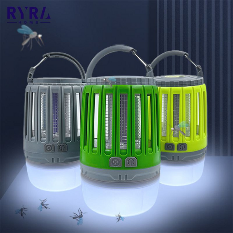 Lâmpada armadilha mata mosquito - Resistência IPX4 a água e luz regulável - Ideal para casa e jardim