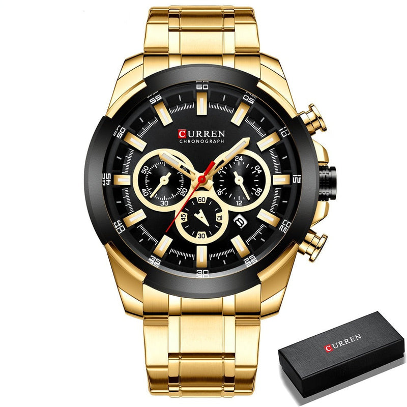 Relógio Curren Masculino Chronograph Original