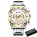 Relógio Curren Masculino Chronograph Original