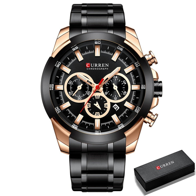 Relógio Curren Masculino Chronograph Original