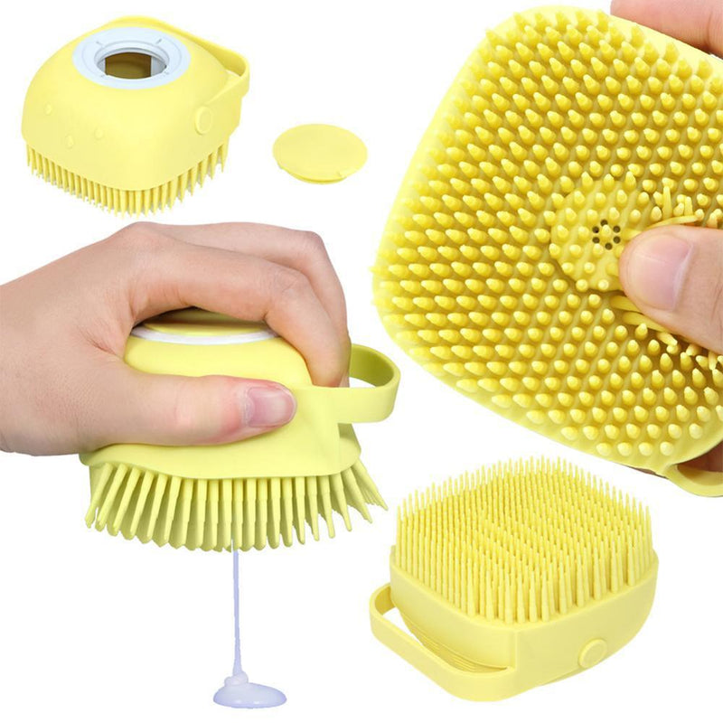 Escova macia de silicone para massagem para banho