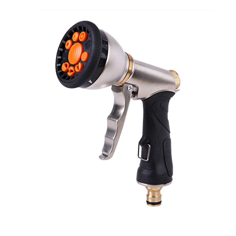 Pistola de Mangueira de Alta pressão Ajustável para Limpeza e Jardinagem - [30% OFF] (COD. 945512))