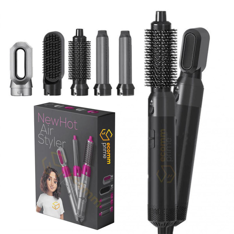 Escova Modeladora 5 em 1 Magnum Hair ™ - Seca, Alisa, Cacheia e Modela + Brinde Exclusivo