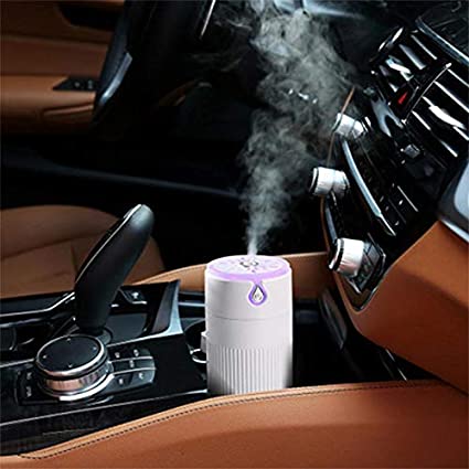 Abajur Aromatizador Elétrico: Difusor de Aroma 400ml para Carro e Escritório - Branco