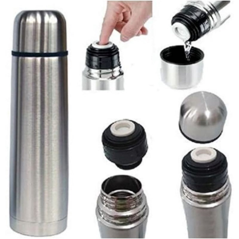 Garrafa Térmica Aço Inox: Água Gelada por Longos Períodos - 500ml