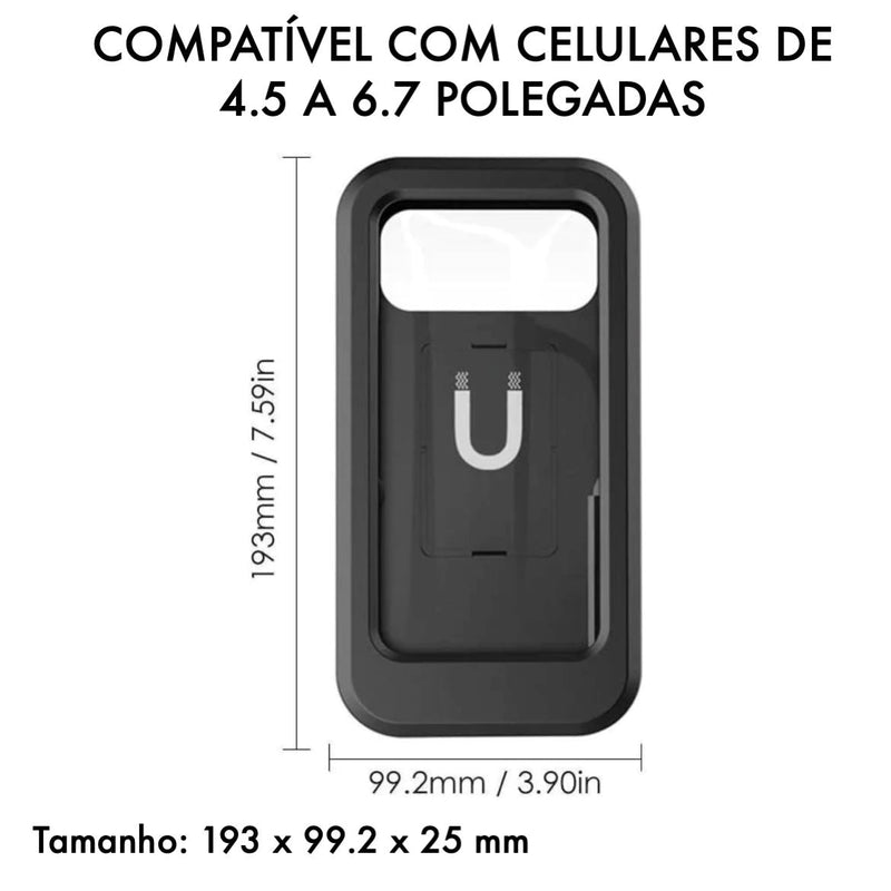 Suporte de Celular Impermeável para Bike e Motocicleta 360 Moto